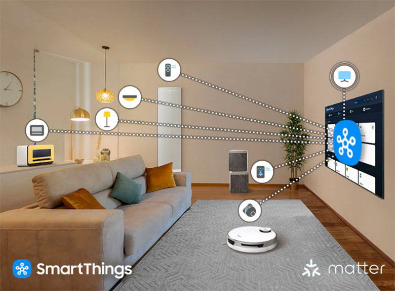 Ứng dụng SmartThing - Smart Tivi Neo QLED Samsung 4K 65 inch QA65QN85D