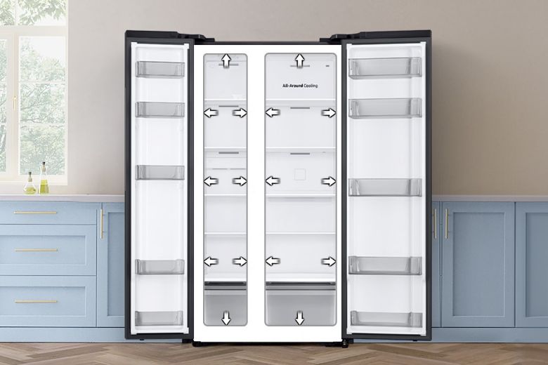 Samsung Inverter Side by Side SpaceMax™ 583 lít RS57DG400EM9SV-3