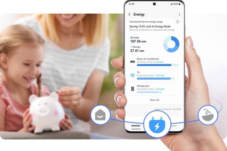 Samsung Inverter Side by Side SpaceMax™ 583 lít RS57DG400EM9SV-10