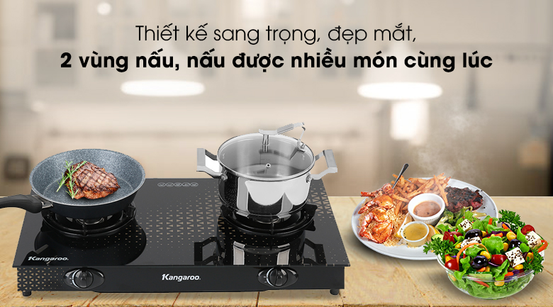 Thiết kế hiện đại - Bếp gas Kangaroo KG8G1C