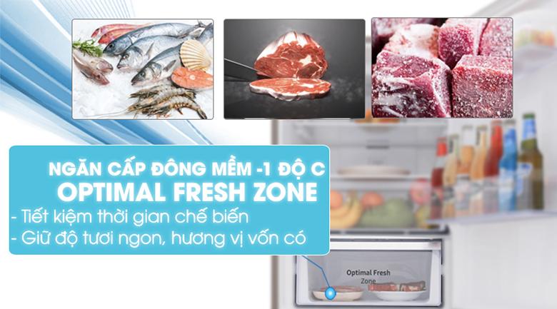ngăn đông mềm - Tủ lạnh Samsung 236 lít RT22M4032BU/SV