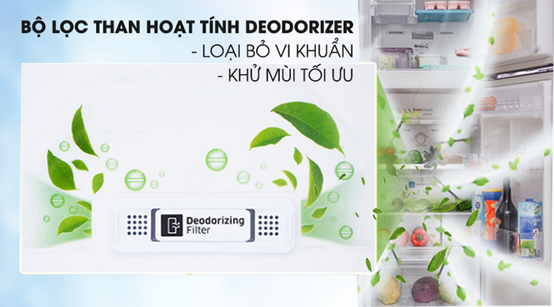 bộ lọc than hoạt tính - Tủ lạnh Samsung Inverter 236 lít RT22M4032BU/SV