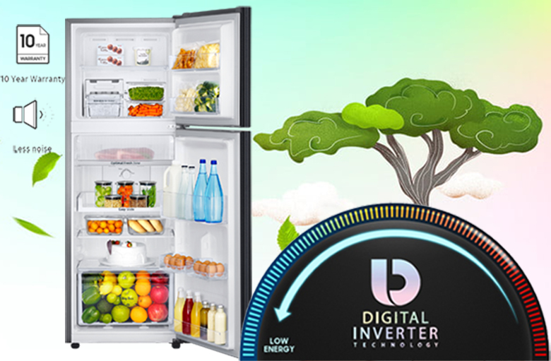 inverter - Tủ lạnh Samsung Inverter RT22M4032BU/SV