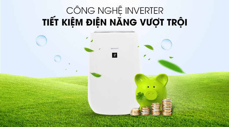 Máy lọc không khí Sharp FP-J40E-W công nghệ tiết kiệm điện