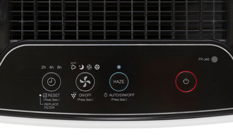 Máy lọc không khí Sharp FP-J40E-W điều khiển nút nhấn đơn giản