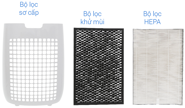 Máy lọc không khí Sharp FP-J40E-W 3 lớp lọc