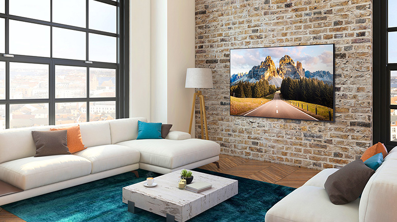Giấu dây tiện lợi - Smart Tivi Samsung 4K 75 inch UA75AU7000