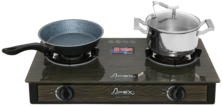 lò nấu-Bếp gas dương kính Apex APB3551