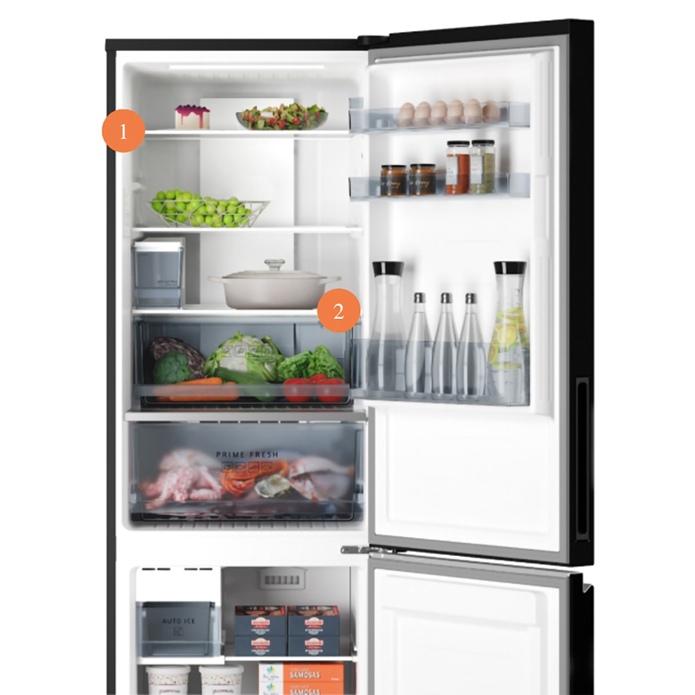 Tủ lạnh Panasonic Inverter 300 lít NR-BV331CPKV côgn nghệ làm lạnh đa chiều