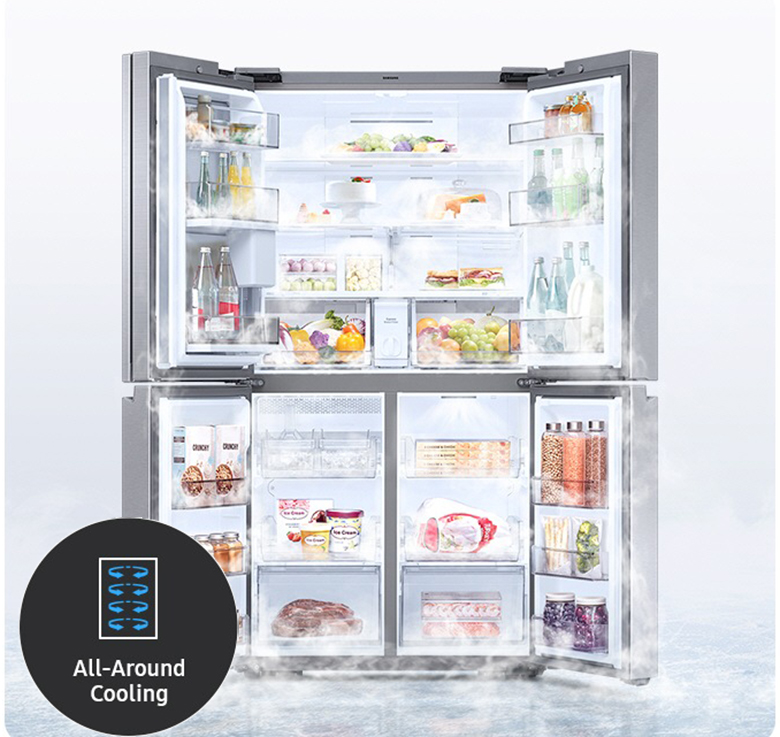 Tủ lạnh Samsung Bespoke 648 lít RF59C766FB1/SV có công nghệ làm lạnh vòm