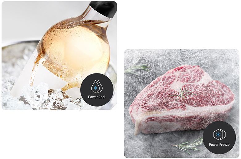 Tủ lạnh Samsung Bespoke 648 lít RF59C766FB1/SV làm lạnh nhanh