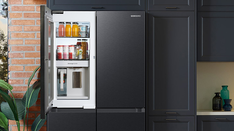 Tủ lạnh Samsung Bespoke 648 lít RF59C766FB1/SV có quầy minibar tiện dụng