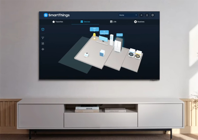 Chế độ 3D Map - Smart Tivi Samsung QA65Q80D QLED 4K 65 inch