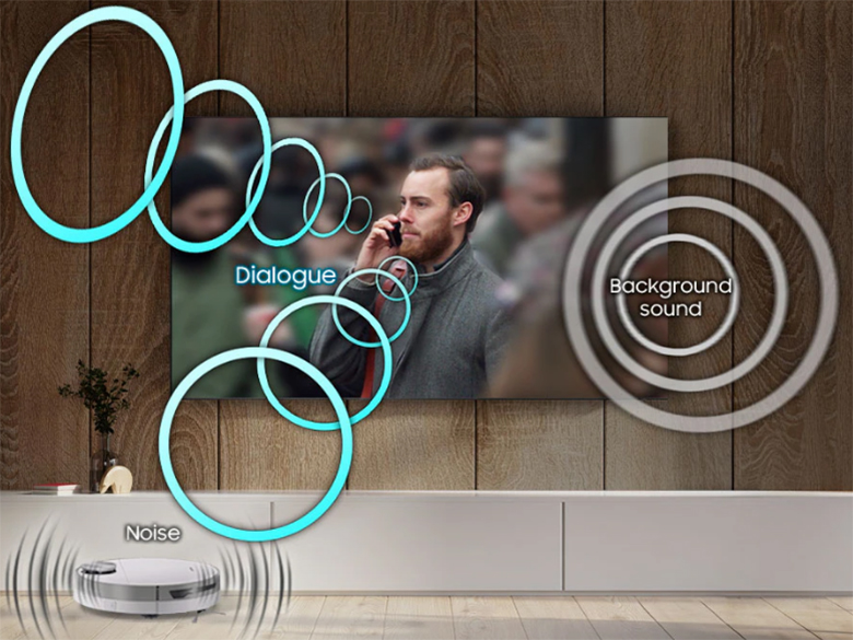 Hạn chế xao nhãng tiếng ồn - Smart Tivi QLED Samsung 4K 65 inch QA65Q80D