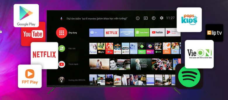 Hệ điều hành Android - Android Tivi Aqua 4K 70 inch H70D6UG